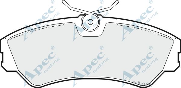 APEC BRAKING Piduriklotsi komplekt,ketaspidur PAD724